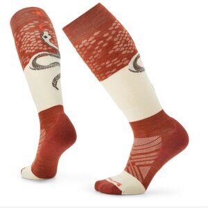 Smartwool Red and Cream Knee-High Socks